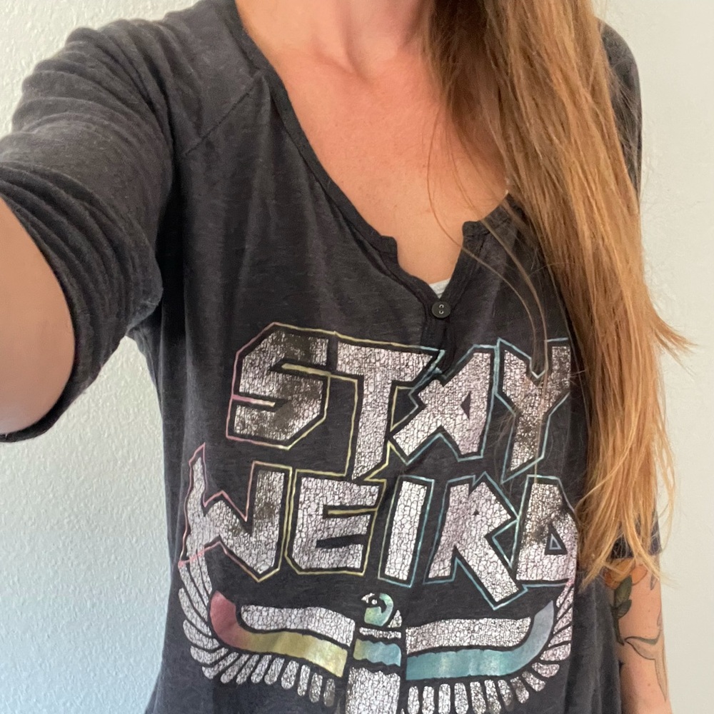 Junk Food Stay Weird Raglan